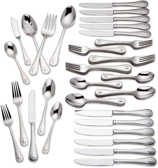 French Perle Silverware Set