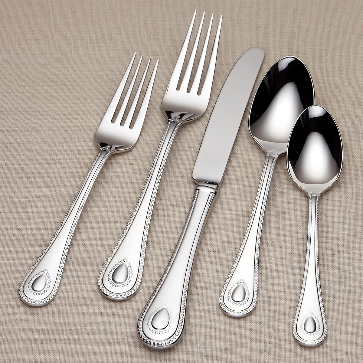 French Perle Silverware Set